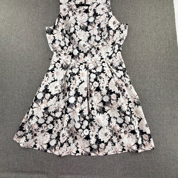 Forever 21 A-Line Dress Floral medium Zipper fit & Flare Mini Lined Sleeveless - Picture 4 of 14
